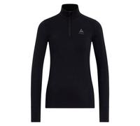 ODLO Merino 200 Bl Top Turtle Neck L/s Half Zip W - Femme - Noir - taille XL- modèle 2027