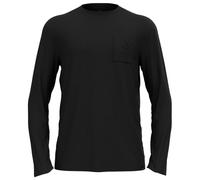 Odlo T-shirt à manches longues en laine mérinos 200 avec poche Ascent pour homme, XXL, noir