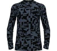 Odlo Merino Heritage_112152 T-Shirt, Bleu Provincial-Noir, XXL Hommes
