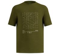 Odlo - Merino Tencel Hyper Map T-Shirt Crew Neck S/S - Haut en mérinos - M - guacamole melange