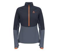 ODLO Mid layer 1/2 zip DESCENT CW 200 SL (india ink - live wire) Femme M