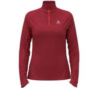 ODLO Mid Layer Essential 1/2 Zip Sweatshirt Damen rot S