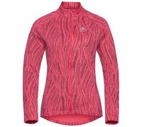 Odlo Midlayer Full Zip Fli Light Print Femme Rose - Vêtements polaires outdoor femmes L