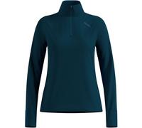 Odlo Midlayer Manches Longues 1/2 Zip X-Alp Femme L Bleu Marine