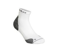 Odlo Chaussettes de running CERAMICOOL RUN mixte mi-hautes 36-38 blanc/gris