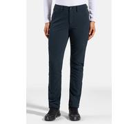 Odlo Pantalon de randonnée Ascent Warm pour femme, 42, bleu marine