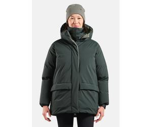 Odlo Parka à capuche réversible en duvet Ascent pour femme, L, vert