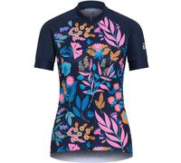 ODLO Performance S/s Jersey Tshirt S/u Collar S/s Full Zip - Femme - Bleu / Rose / Orange - taille S- modèle 2025