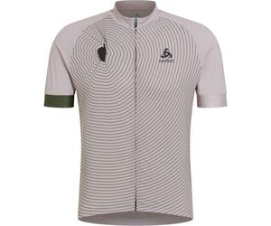 ODLO Performance S/s Jersey Tshirt S/u Collar S/s Full Zip - Homme - Gris - taille S- modèle 2025