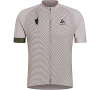 ODLO Performance S/s Jersey Tshirt S/u Collar S/s Full Zip - Homme - Gris - taille XXL- modèle 2025