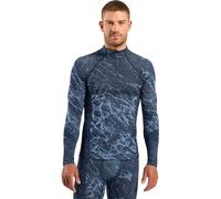 ODLO Performance Warm Blackcomb Bl Top Turtle Neck L/s Hz - Homme - Bleu - taille S- modèle 2027