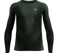 Odlo - Première couche technique - BL Top Crew Neck LS Blackcomb Eco M Urban Chic pour Homme - Taille S - Vert Vert S
