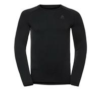 Odlo Performance Warm Eco Base Layer Top Crew Neck Long Sleeve Homme Noir - Base-layers de running hommes XL