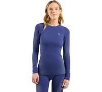 Odlo - Women's BL Top Crew Neck L/S Performance Warm Eco - Sous-vêtement synthétique - L - skipper blue