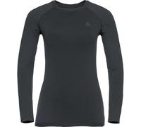 ODLO Performance Warm Eco Bl Top Crew Neck L/s W - Femme - Noir - taille XS- modèle 2026