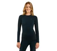 Odlo Top BL col rond manches longues Performance Warm Eco Femme XL Noir / Gris Graphite