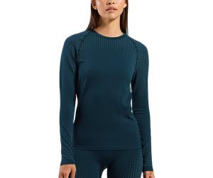 Odlo Performance Warm Tee-shirt à manches longues L Bleu