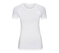 Odlo Performance X-Light Base Layer Top Crew Neck Short Sleeve Femme Blanc - Base-layers de running femmes L