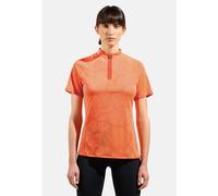 Odlo Ascent Chilltec Short Sleeve Polo Orange S Femme