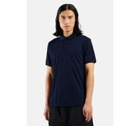 Odlo Ascent Natural Short Sleeve Polo Bleu S Homme