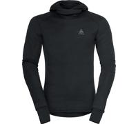 Odlo - Première couche technique à cagoule - T-shirt ML Cagoule Active Warm Black - Taille M - Noir Noir M