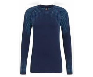 Odlo - Première couche technique à col rond - Performance Warm Baselayer Top Crew Neck M Dark Sapphire - Taille M - Navy Navy M