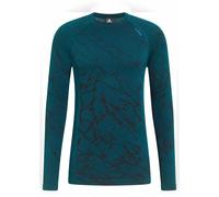 Odlo - Première couche technique à col rond - Performance Warm Baselayer Top Crew Neck M Reflecting Pond - Taille L - Bleu Bleu L