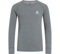 Odlo - Première couche technique - BL Top Crew Neck LS Active Warm Eco Kids Steel Grey Melange - Taille Enfant 164 cm - Gris Gris 164 cm