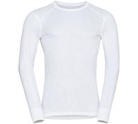 Odlo - Première couche technique - BL Top Crew Neck LS Active Warm Eco M White pour Homme - Taille XXL - Blanc Blanc XXL