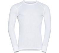 Odlo - Première couche technique - BL Top Crew Neck LS Active Warm White pour Homme - Taille M - Blanc Blanc M