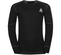Odlo - Première couche technique - BL Top Crew Neck LS Active X-Warm Eco Kids Black - Taille Enfant 164 cm - Noir Noir 164 cm