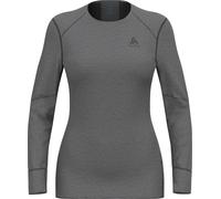 Odlo - Première couche technique - BL Top Crew Neck LS Active X-Warm W Odlo Steel Grey Melange pour Femme - Taille M - Gris Gris M