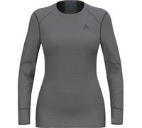 Odlo - Première couche technique - BL Top Crew Neck LS Active X-Warm Eco W Steel Grey Melange pour Femme - Taille L - Gris Gris L