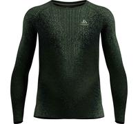 Odlo - Première couche technique - BL Top Crew Neck LS Blackcomb Eco M Urban Chic pour Homme - Taille M - Vert Vert M