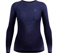 Odlo - Première couche technique - BL Top Crew Neck LS Blackcomb Eco W Skipper Blue pour Femme - Taille M - Violet Violet M