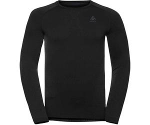 Odlo - Première couche technique - BL Top Crew Neck LS Performance Warm Eco M Black/Graphite Grey pour Homme - Taille XL - Noir Noir XL