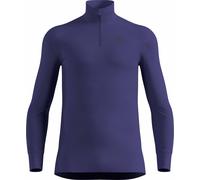 Odlo - Première couche technique - BL Top Turtle Neck LS Half Zip Active Warm Eco M Skipper Blue pour Homme - Taille M - Violet Violet M
