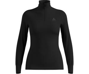 Odlo - Première couche technique - BL Top Turtle Neck LS Half Zip Active Warm Eco W Black pour Femme - Taille S - Noir Noir S