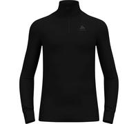 Odlo – Première couche technique Active Warm Eco – 1/2 zip col roulé manches longues – Homme Noir L
