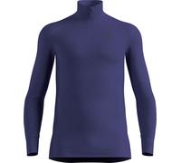 Odlo - Première couche technique - BL Top Turtle Neck LS Half Zip Active X-Warm Eco M Skipper Blue pour Homme - Taille XL - Violet Violet XL