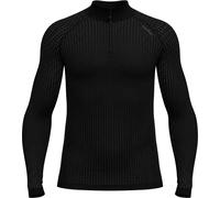 Odlo - Première couche technique demi-zippée - Performance Warm Baselayer Top Turtle Neck Half Zip M Black - Taille L - Noir Noir L