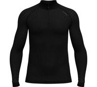 Odlo - Première couche technique demi-zippée - Performance Warm Baselayer Top Turtle Neck Half Zip M Black - Taille M - Noir Noir M