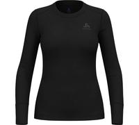 Odlo - Première couche technique en laine de mérinos - BL Top Crew Neck LS Merino 200 W Black pour Femme en Laine - Taille M - Noir Noir M