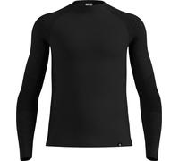 Odlo - Première couche technique en laine de mérinos - Seamless Performance Baselayer Top Crew Neck M Black en Laine - Taille XL - Noir Noir XL