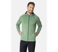 Odlo Pull à capuche à fermeture zippée Ascent Performance Wool Warm pour homme, S, green