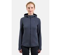 Odlo Pull à capuche Ascent Performance Wool X-Warm pour femme, XS, blue