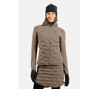 Odlo Pull à capuche hybride zippé Zeroweight Insulator pour femme, L, beige