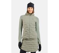 Odlo Pull à capuche hybride zippé Zeroweight Insulator pour femme, XL, vert