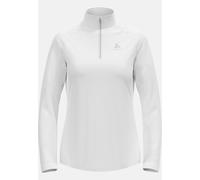 Odlo Pull à manches longues et col ½ zip Besso pour femme, S, blanc