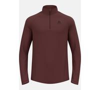 Odlo Pull à manches longues et col ½ zip Besso pour homme, XL, bordeaux